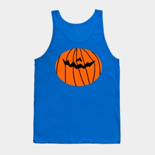 Pumpkin Face for a Halloween Horror Mask Tank Top